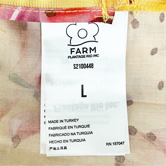 Farm Rio Banana Sunshine Bow Top Jumper L - Picture 9 of 11